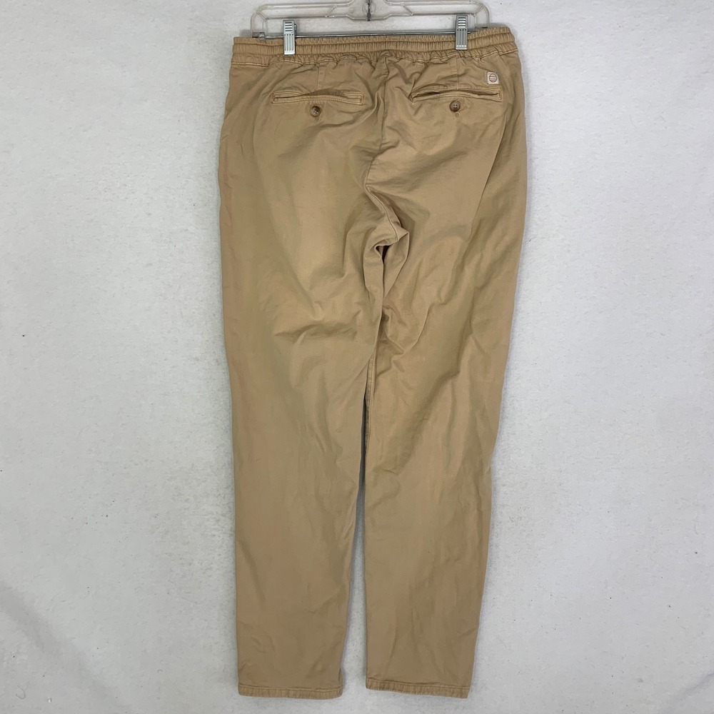 Marine Layer Saturday Chino Jogger Mens Large Tan Athletic Fit Stretch Casual - Picture 3 of 12